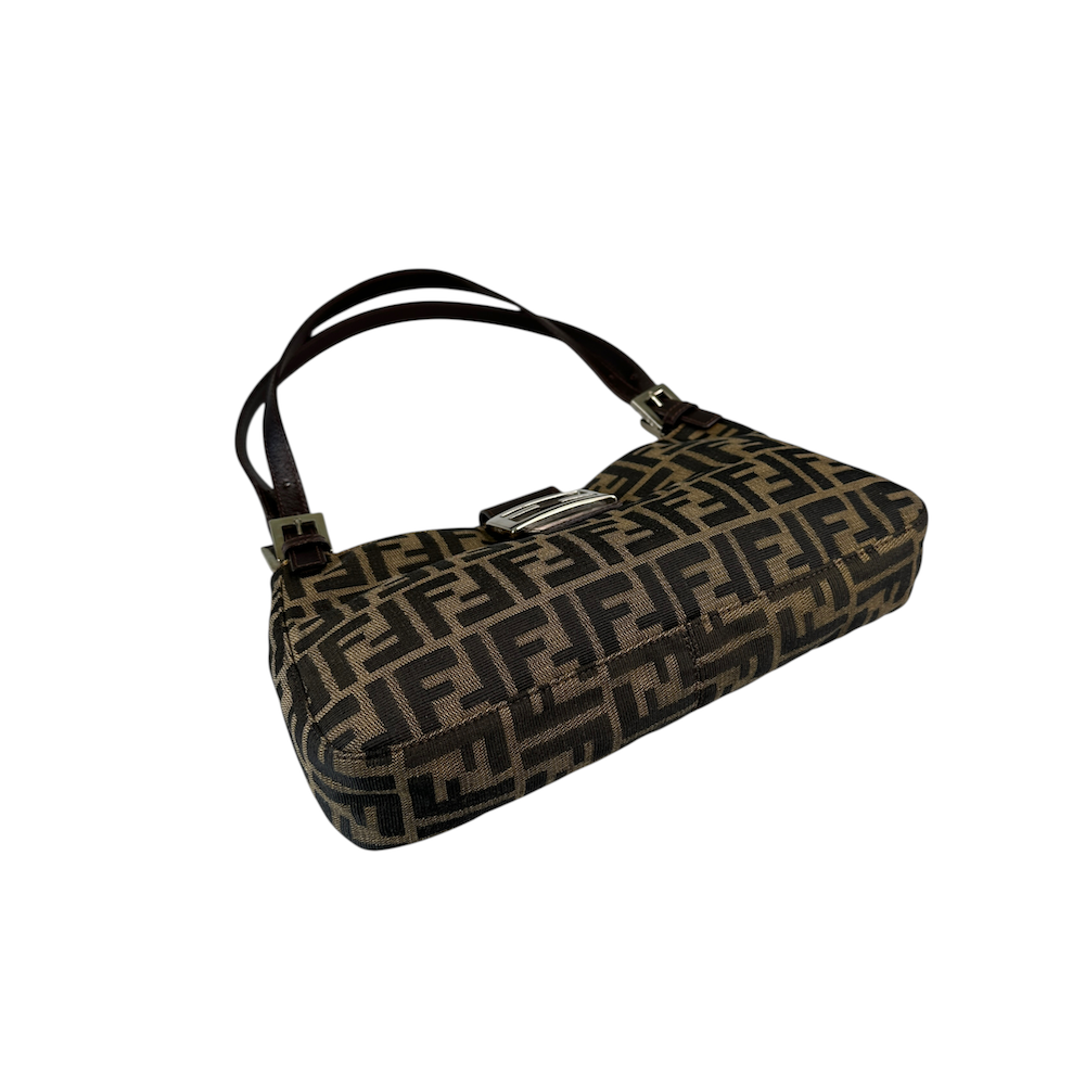 FENDI ZUCCA CANVAS SHOULDER BAG
