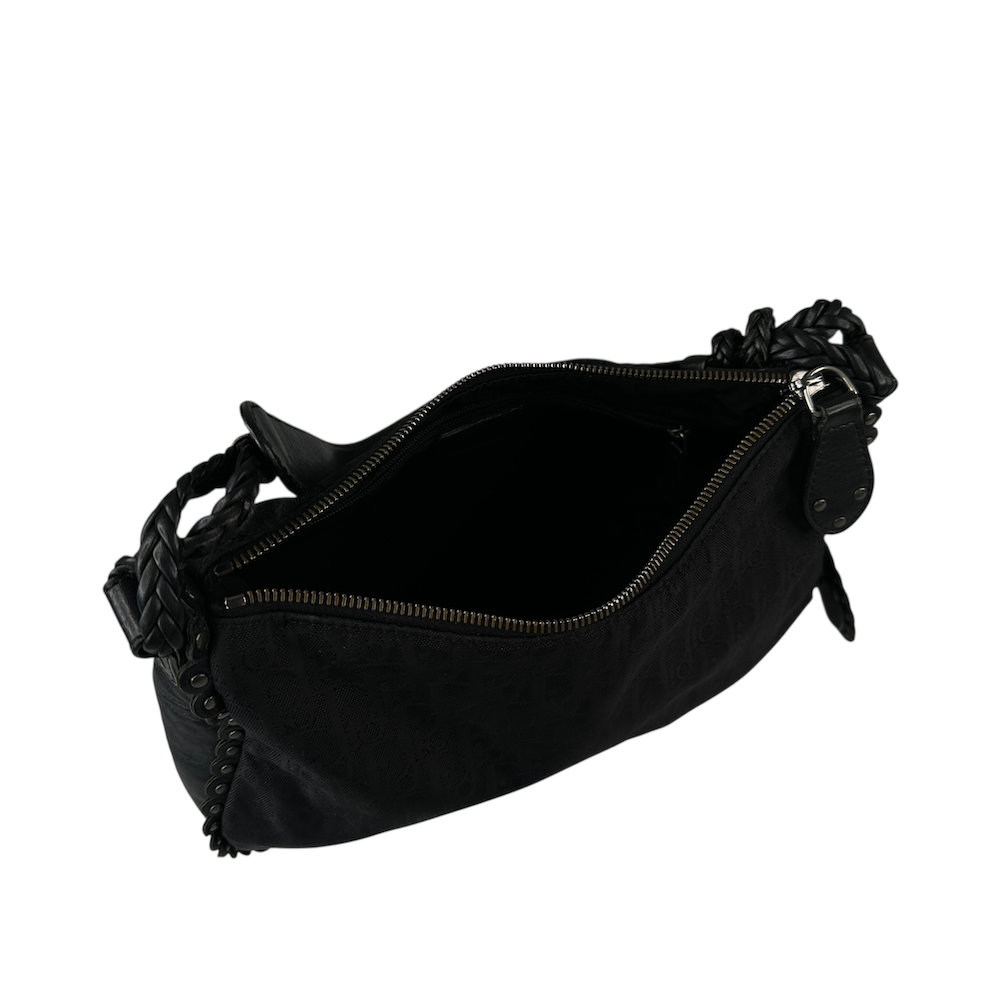 DIOR MONOGRAM BRAIDED HOBO BAG