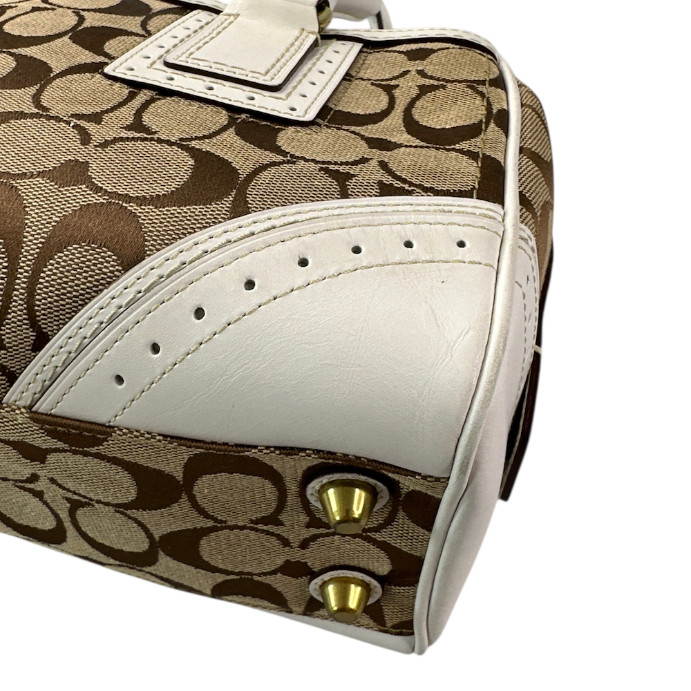 COACH SIGNATURE CANVAS SHOULDER BAG