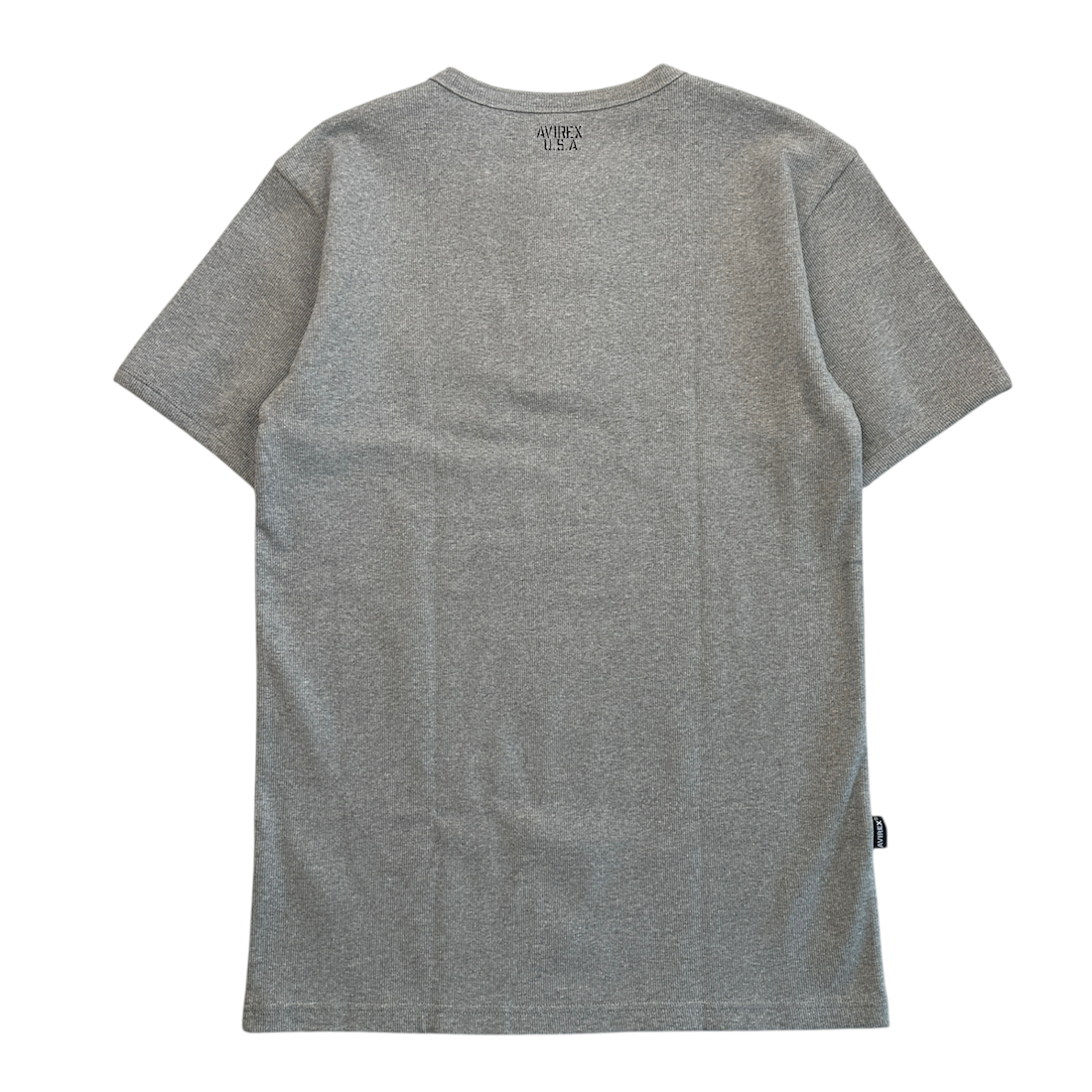 (NEW) AVIREX EVERY DAY HENLEY T-SHIRT- GREY