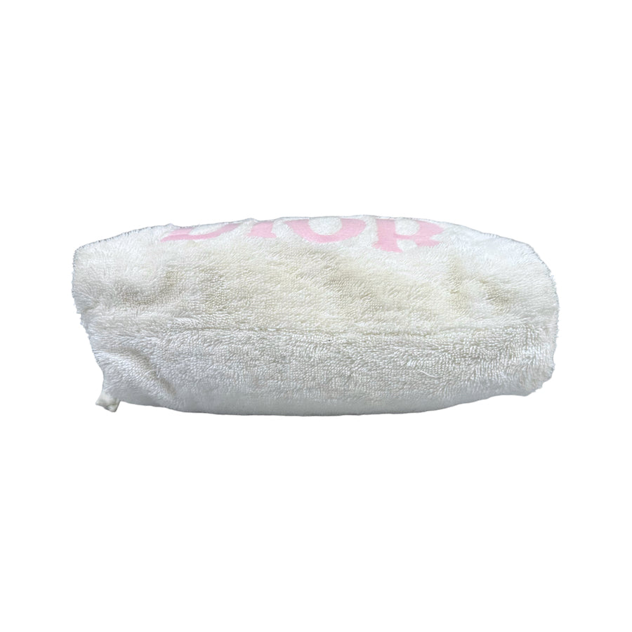 DIOR 'JADORE' TOWEL BAG PINK WHITE ND93