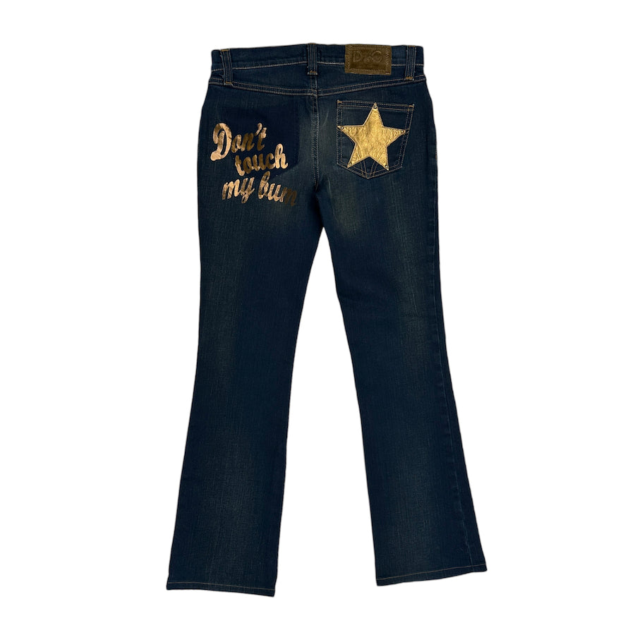 DOLCE & GABBANA "DON'T TOUCH MY BUM" JEANS