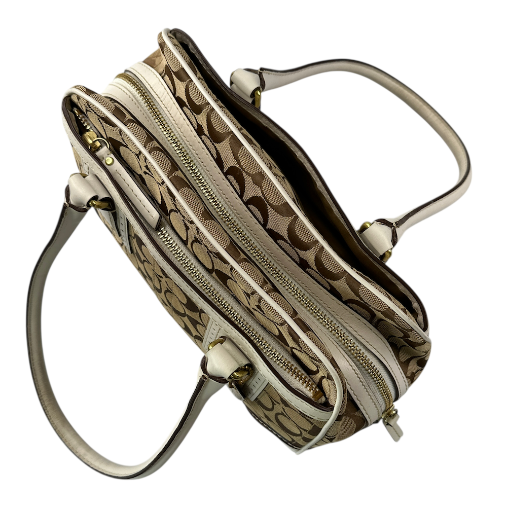 COACH SIGNATURE CANVAS SHOULDER BAG