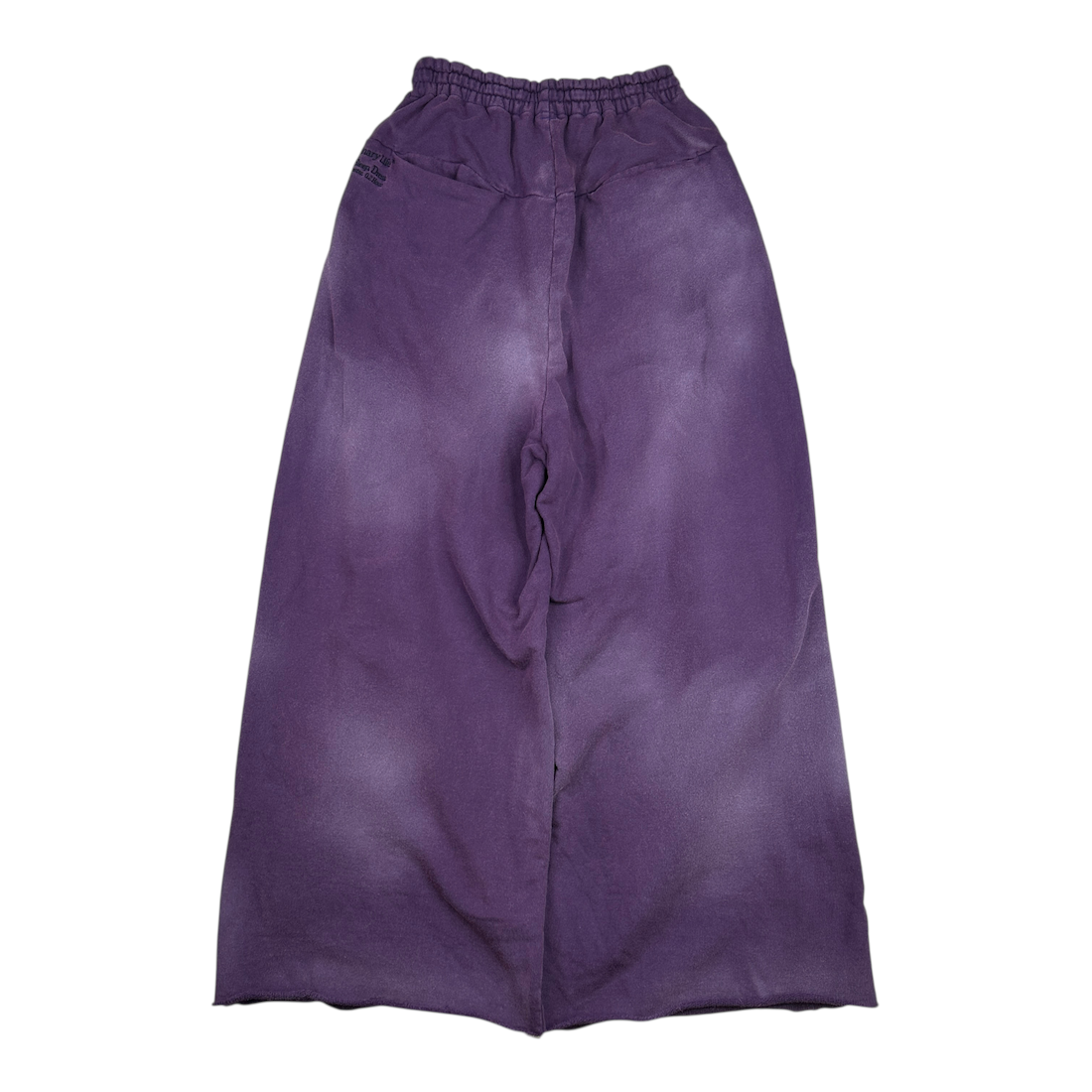 (S) SHINYA KOZUKA WASHED ORDINARY HOME BAGGY SWEATPANTS - AUBERGINE