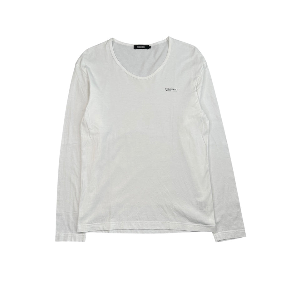 (2) BURBERRY BLACK LABEL LONG SLEEVE TOP - WHITE