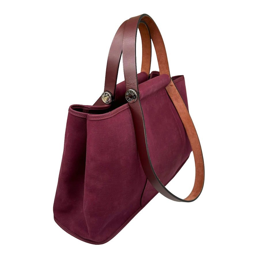 HERMES CABAG TOTE BAG MAROON