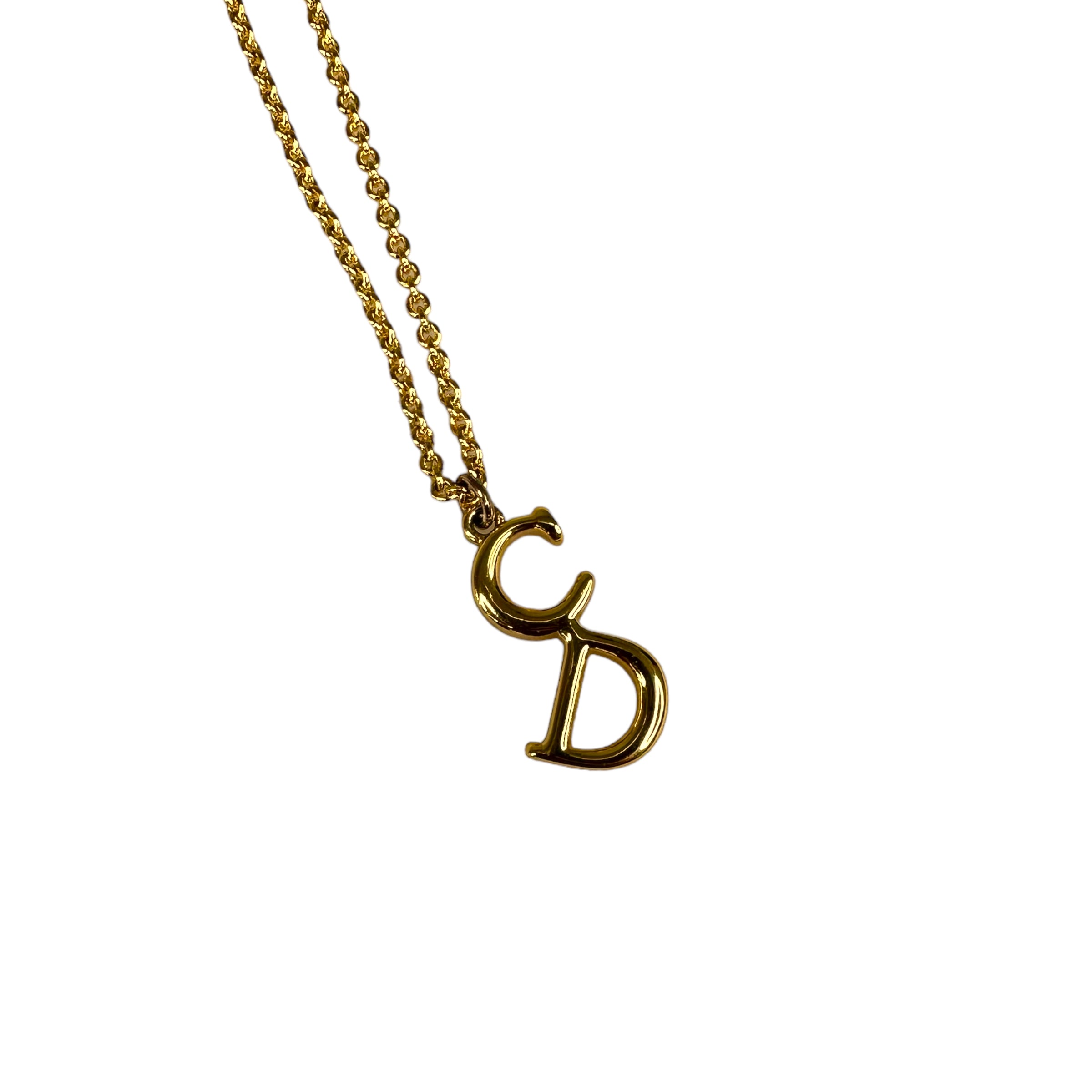 DIOR "CD" NECKLACE GOLD-PLATED