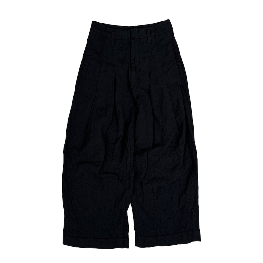 SHINYA KOZUKA WOOL / LINEN BLEND BAGGY PANTS