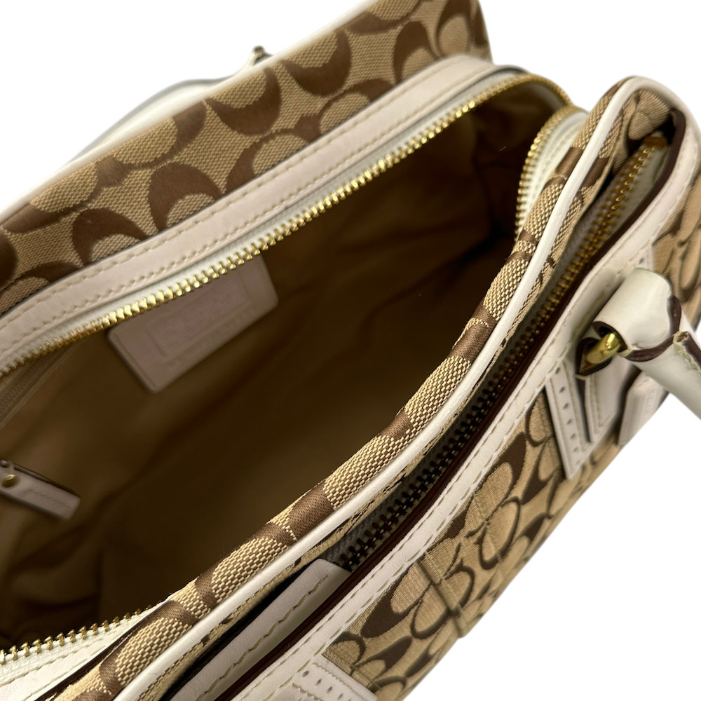 COACH SIGNATURE CANVAS SHOULDER BAG