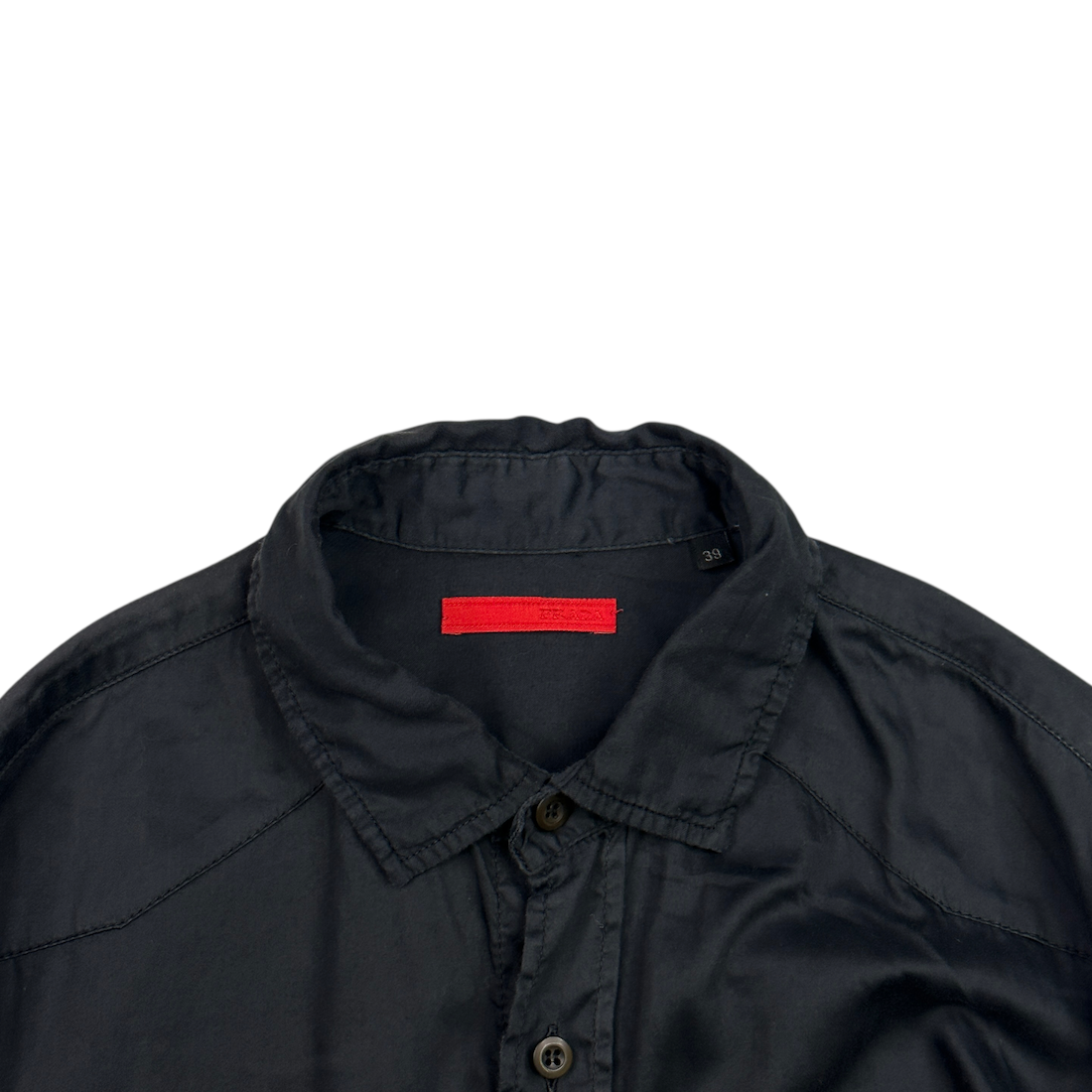 PRADA 2008 DOUBLE POCKET SHIRT - BLACK