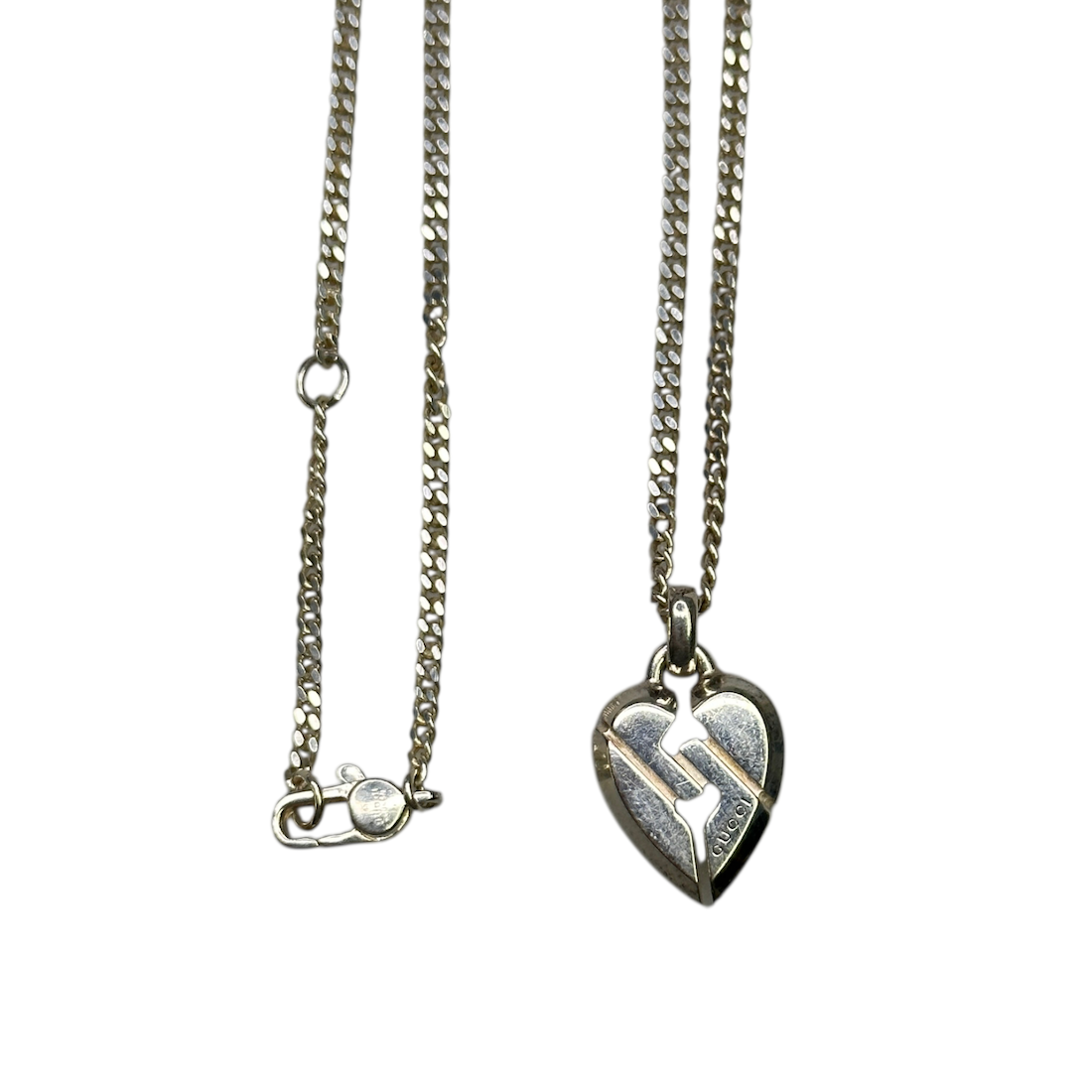 GUCCI BROKEN HEART NECKLACE - 925 SILVER