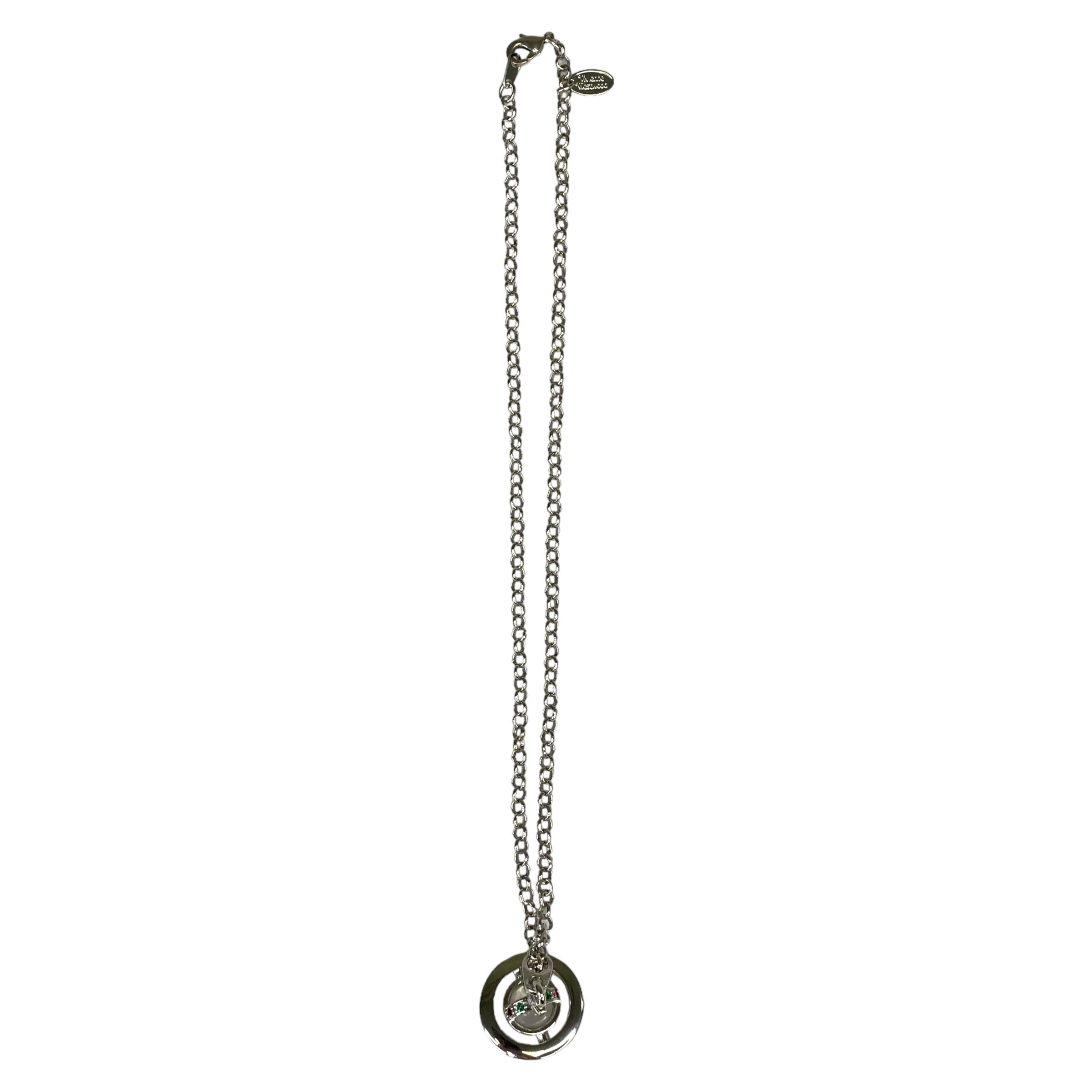 VIVIENNE WESTWOOD NEW TINY ORB SILVER PLATED NECKLACE