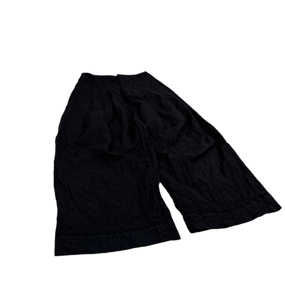 SHINYA KOZUKA WOOL / LINEN BLEND BAGGY PANTS