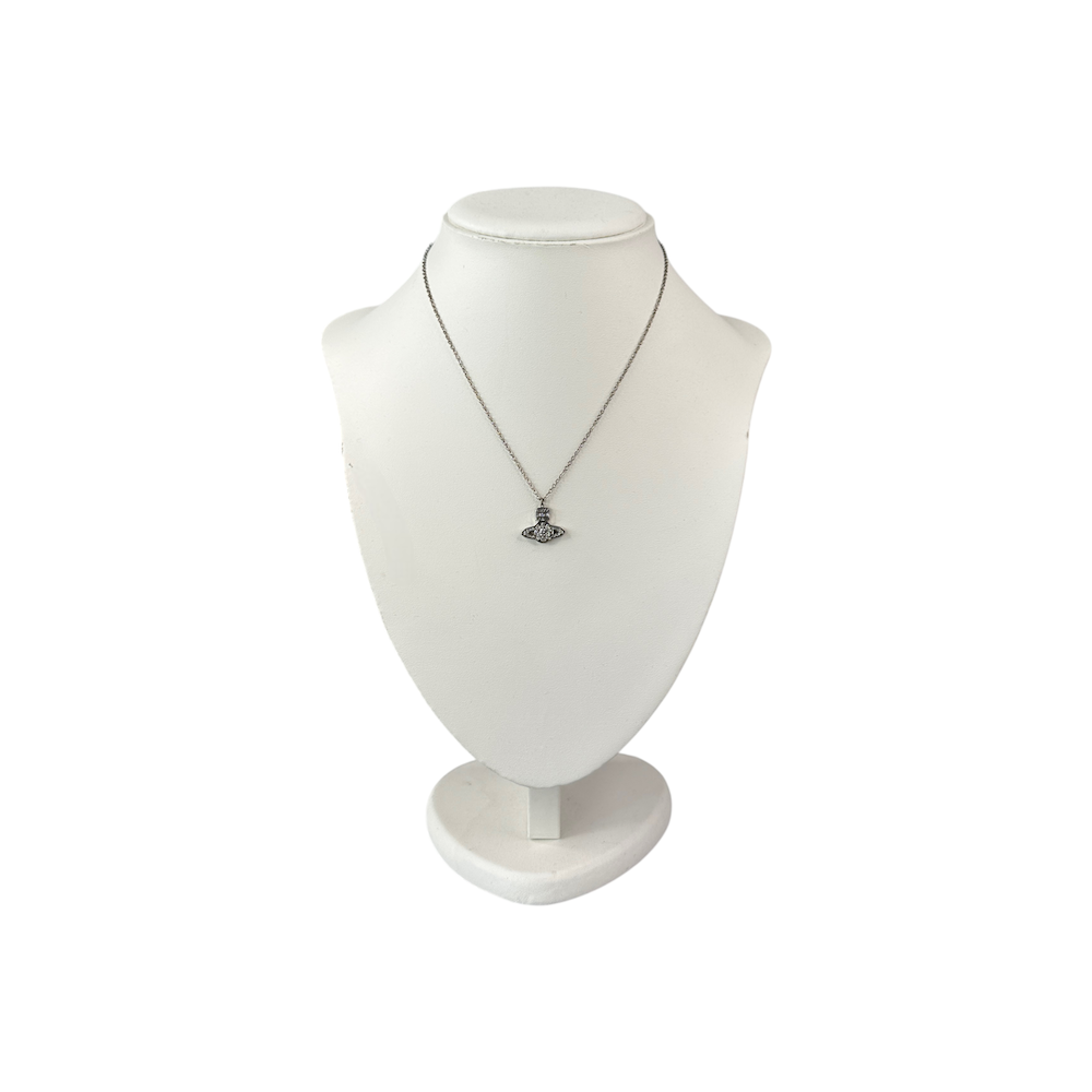 VIVIENNE WESTWOOD RHINESTONE ORB NECKLACE