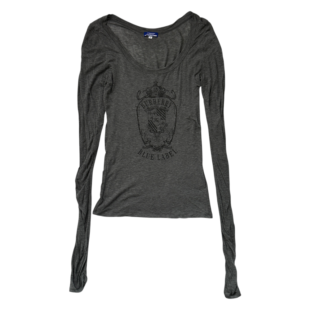 BURBERRY BLUE LABEL LONG SLEEVE TOP
