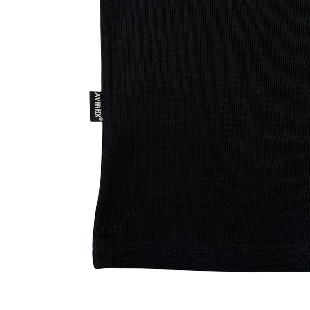(NEW) AVIREX EVERY DAY HENLEY T-SHIRT- BLACK
