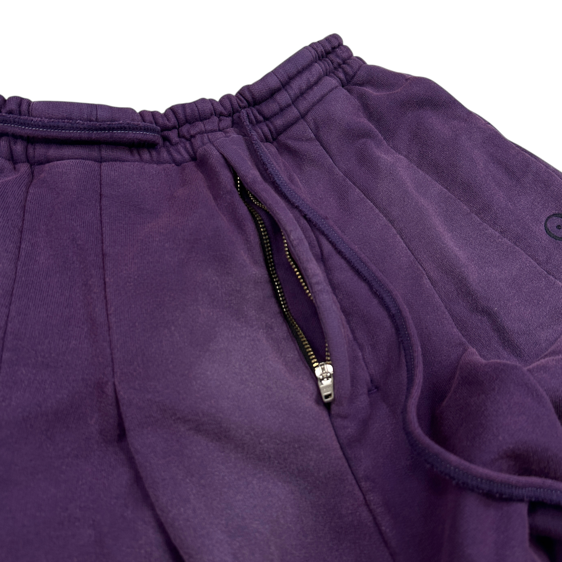 (S) SHINYA KOZUKA WASHED ORDINARY HOME BAGGY SWEATPANTS - AUBERGINE