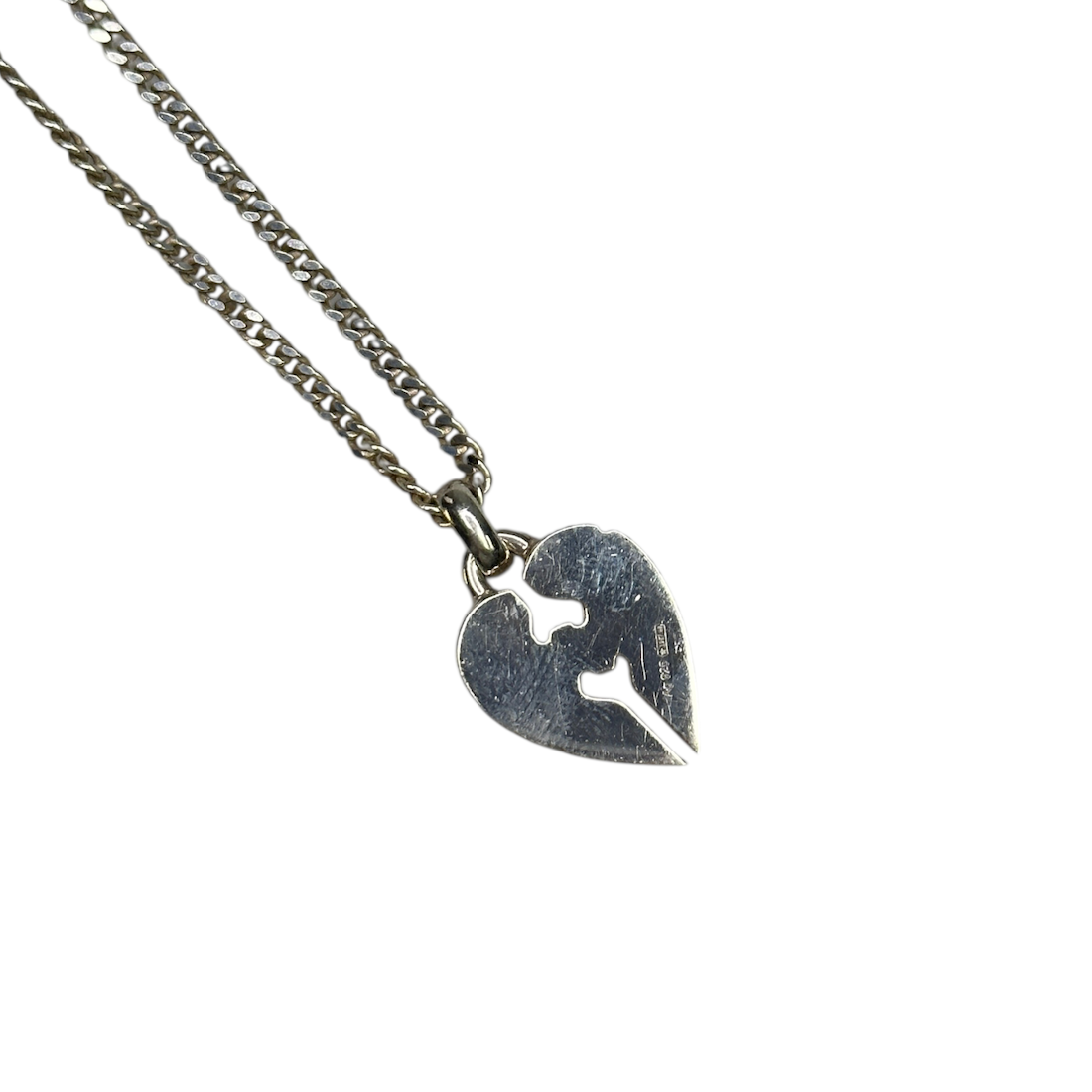 GUCCI BROKEN HEART NECKLACE - 925 SILVER