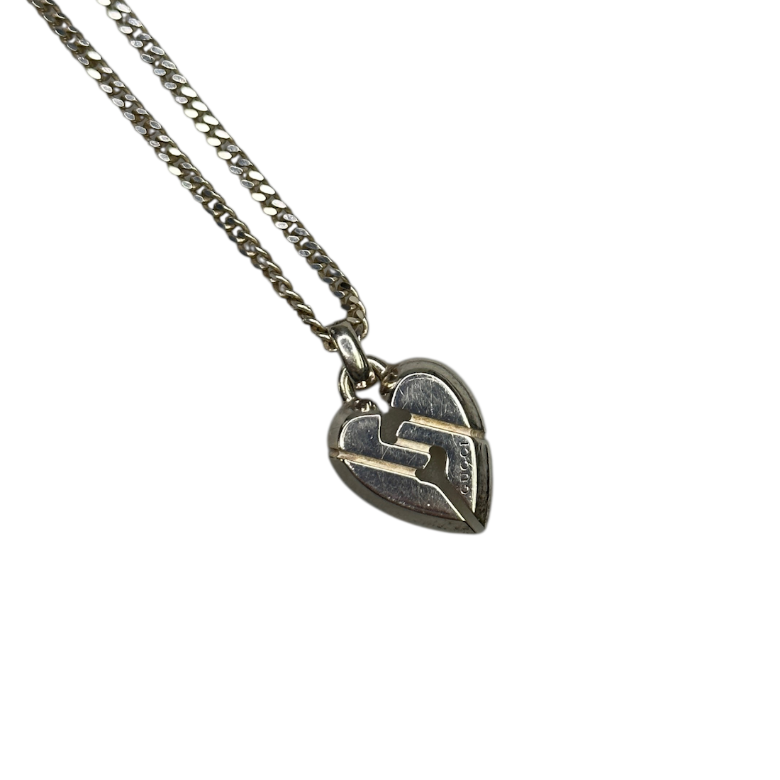 GUCCI BROKEN HEART NECKLACE - 925 SILVER