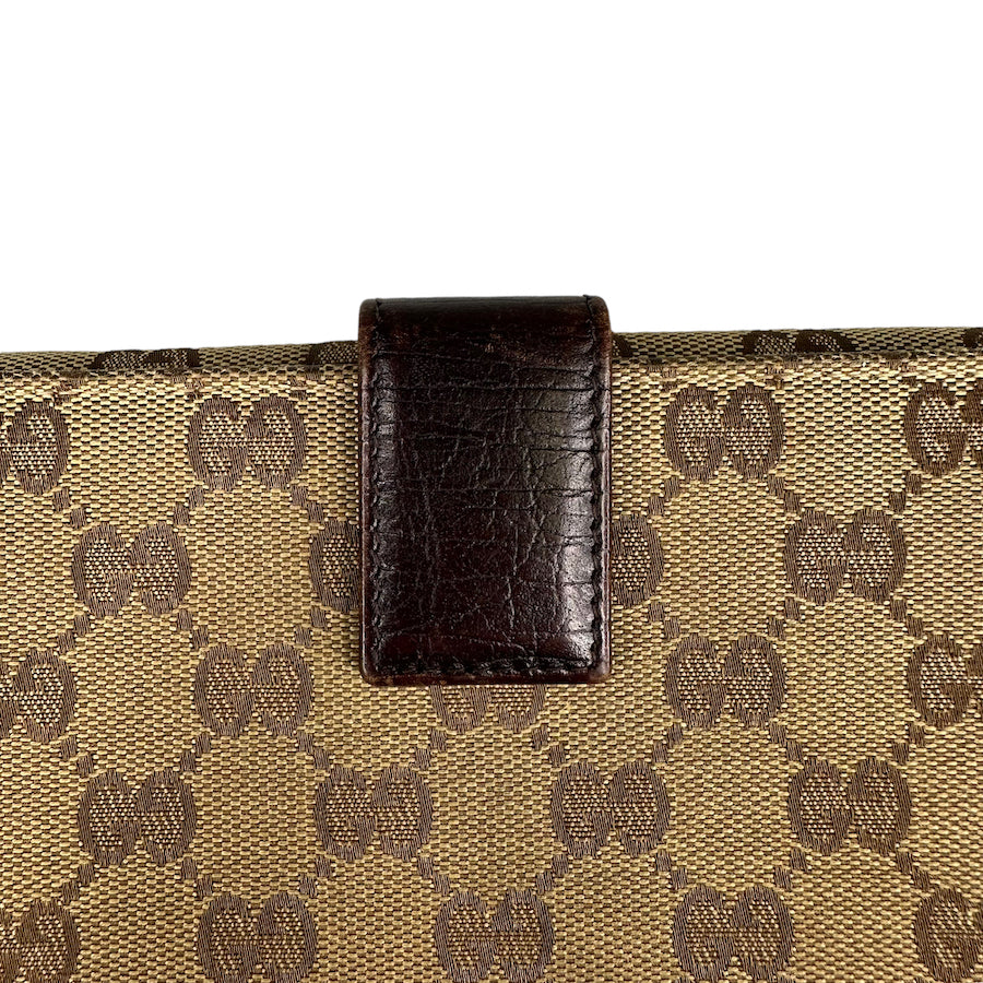 GUCCI GG CANVAS SHERRY LONG WALLET