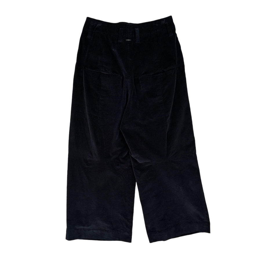 SHINYA KOZUKA CORDUROY BAGGY PANTS - BLACK