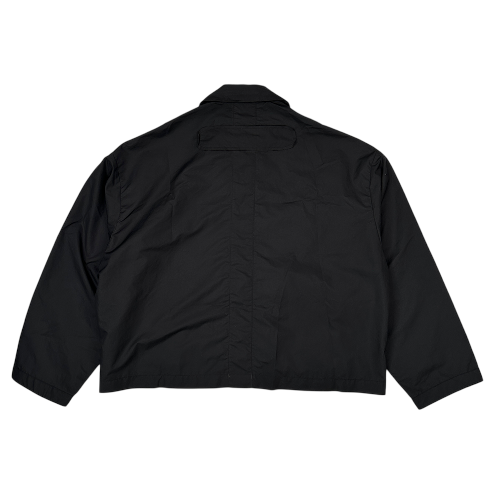 (NEW) VOAAOV COLLARED NYLON JACKET - BLACK
