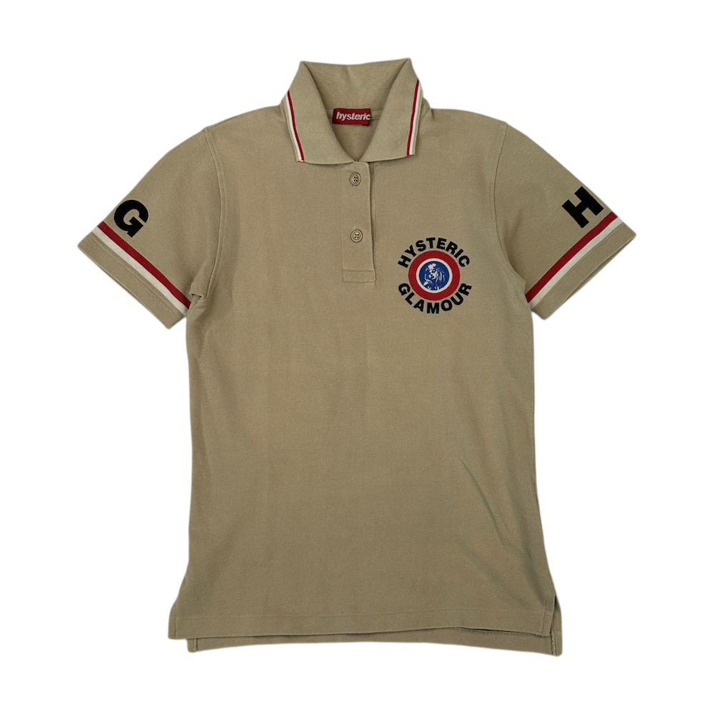 HYSTERIC GLAMOUR POLO SHIRT - BEIGE