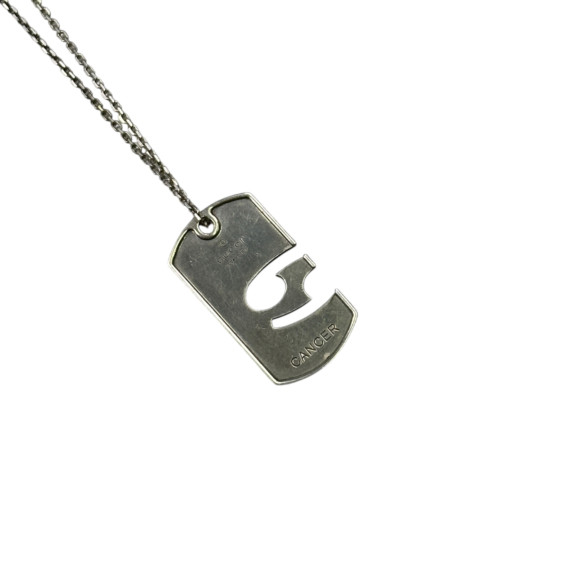 GUCCI CANCER ZODIAC PENDANT NECKLACE - 925 SILVER