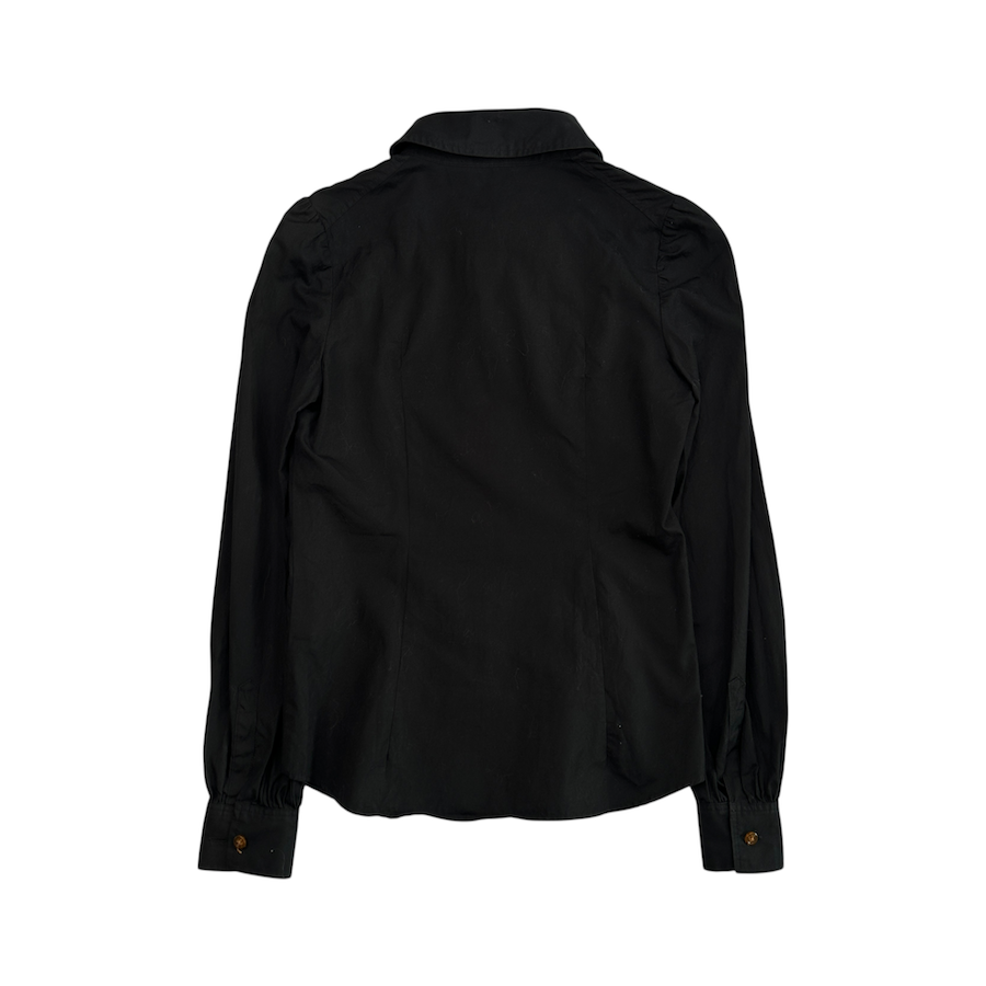 (2) VIVIENNE WESTWOOD RED LABEL BUTTON UP SHIRT - BLACK