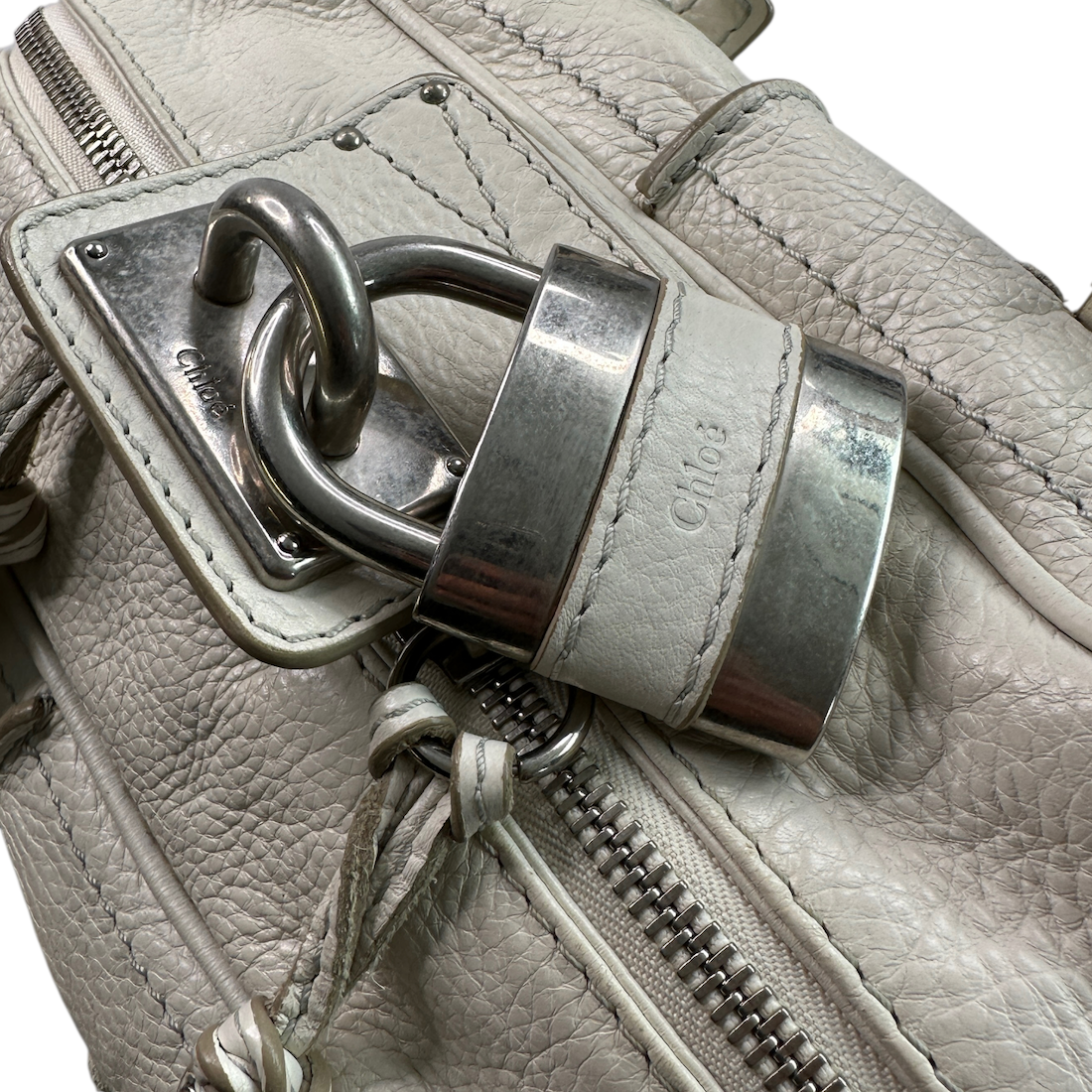 CHLOE SMALL PADDINGTON BAG - WHITE (2008) (II)