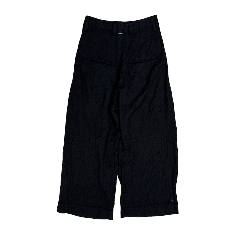 SHINYA KOZUKA WOOL / LINEN BLEND BAGGY PANTS