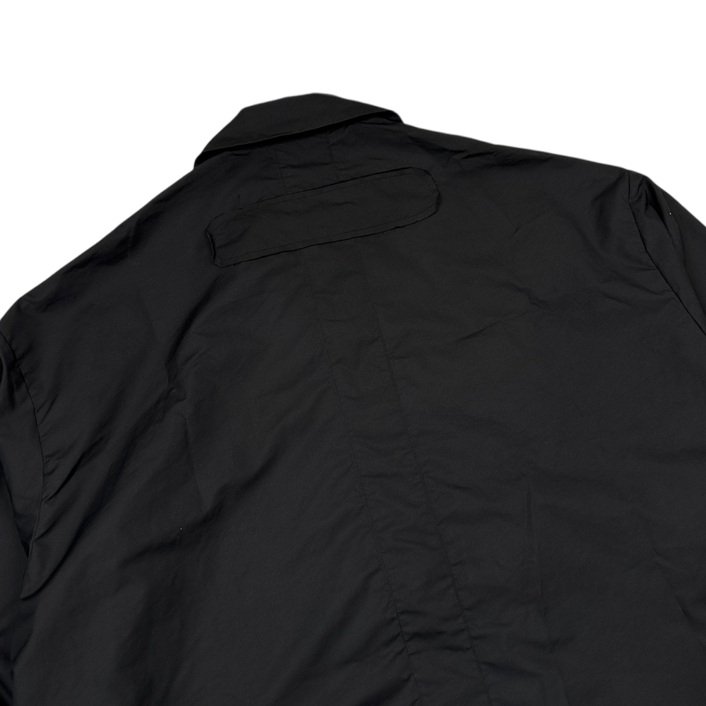 (NEW) VOAAOV COLLARED NYLON JACKET - BLACK