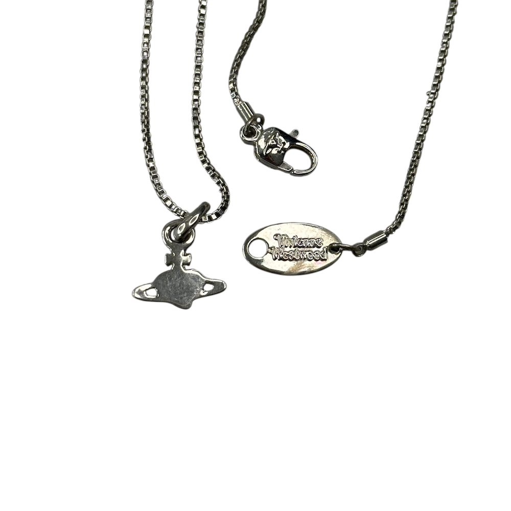 VIVIENNE WESTWOOD MICRO HEART NECKLACE - PURPLE