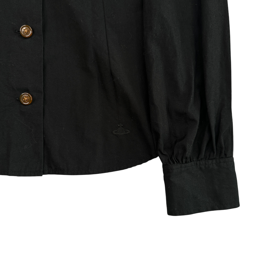 (2) VIVIENNE WESTWOOD RED LABEL BUTTON UP SHIRT - BLACK