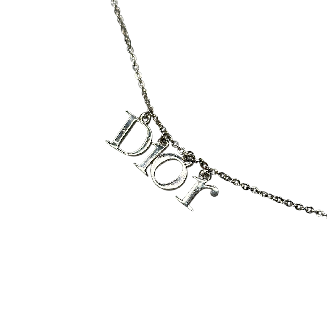 DIOR LETTER CHARM NECKLACE