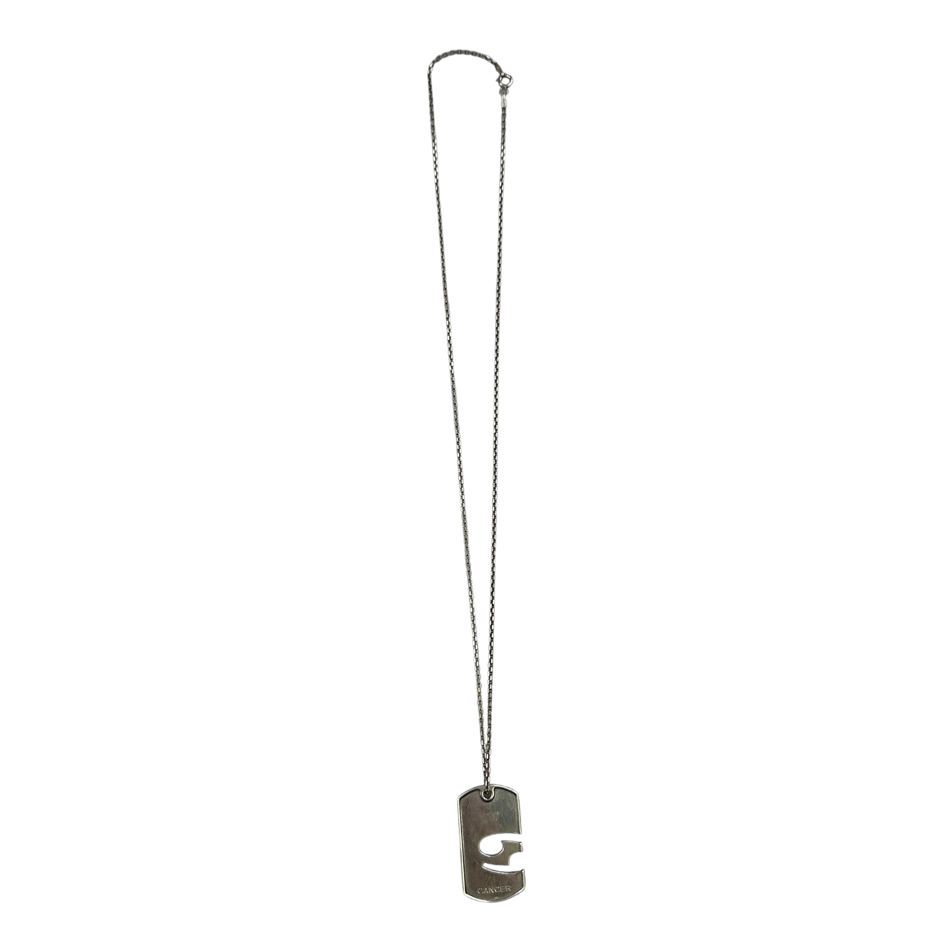 GUCCI CANCER ZODIAC PENDANT NECKLACE - 925 SILVER