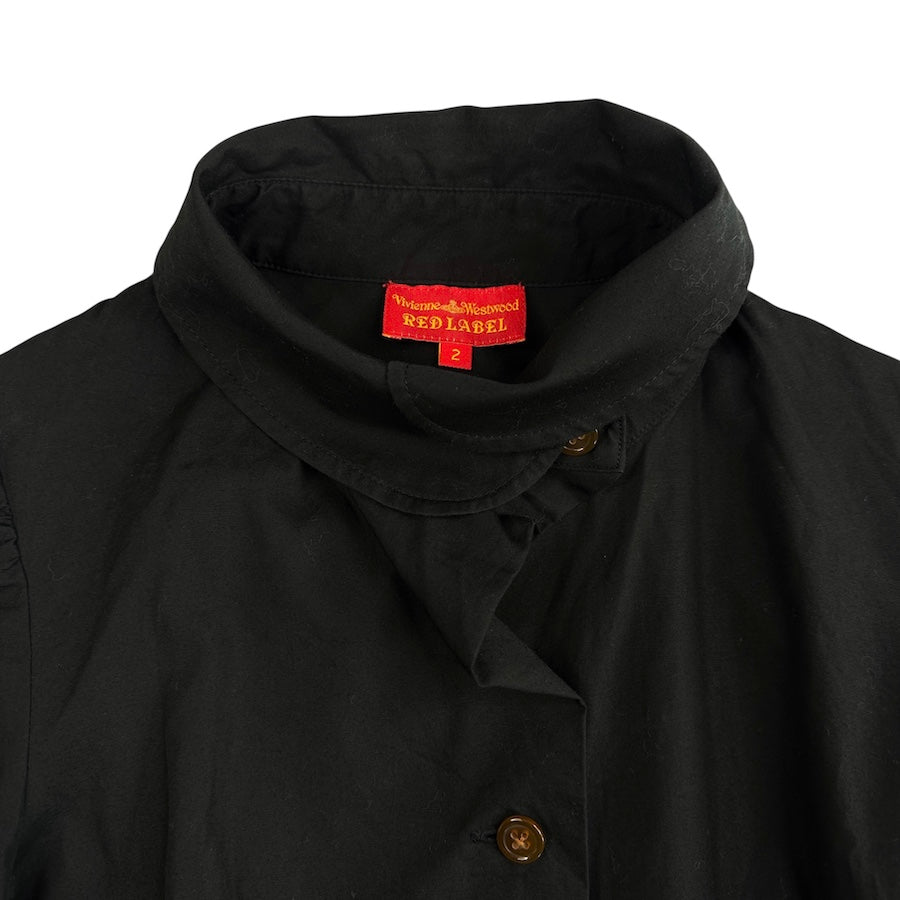 (2) VIVIENNE WESTWOOD RED LABEL BUTTON UP SHIRT - BLACK