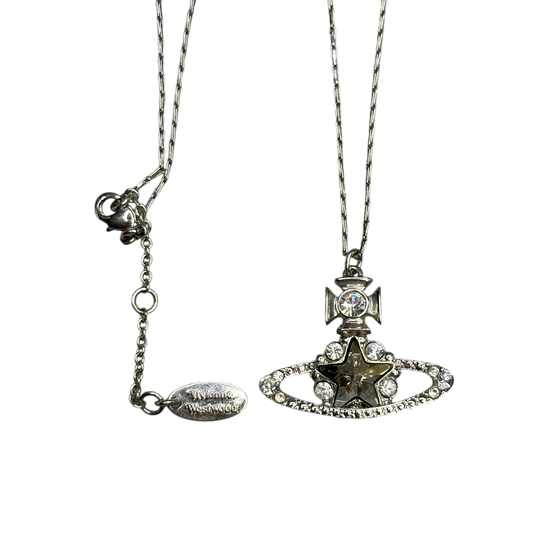 VIVIENNE WESTWOOD STAR ORB NECKLACE - SILVER PLATED