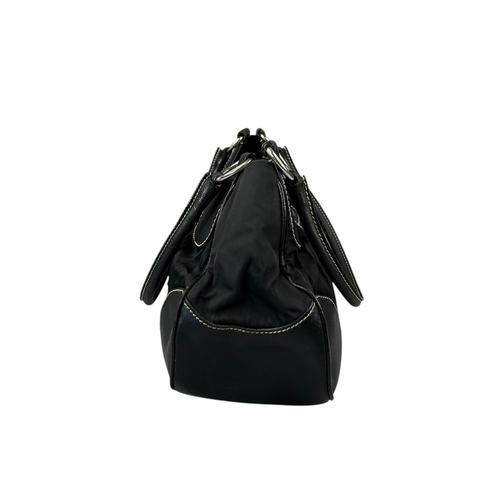 PRADA BLACK NYLON MOON BAG (II)