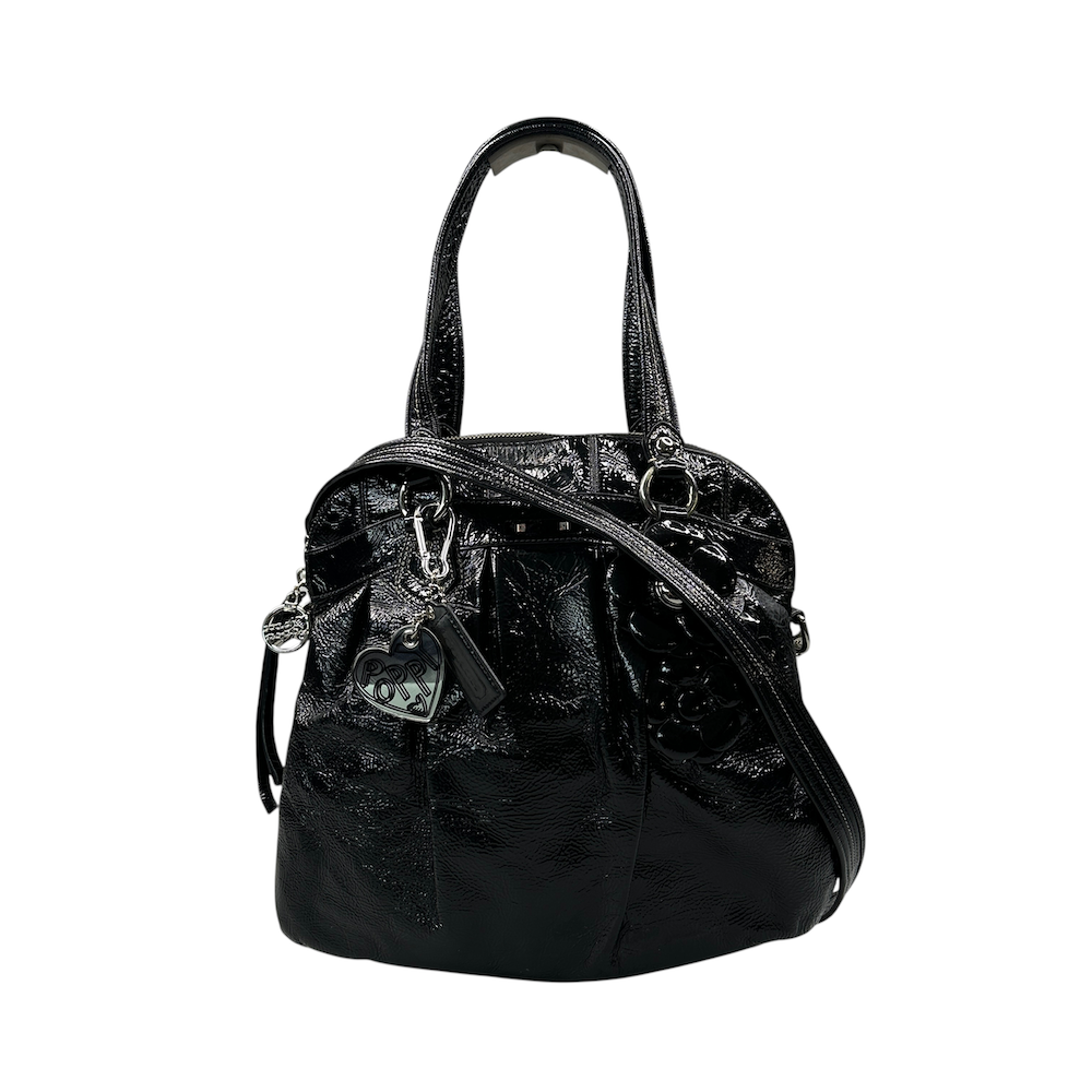 COACH PATENT LEATHER GLOSS POPPY BAG