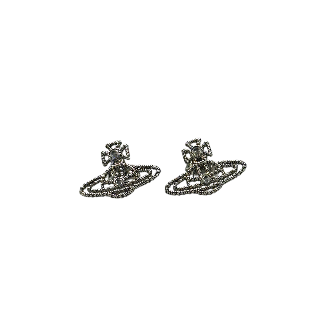 (NEW) VIVIENNE WESTWOOD CORETTA EARRINGS - SILVER PLATED