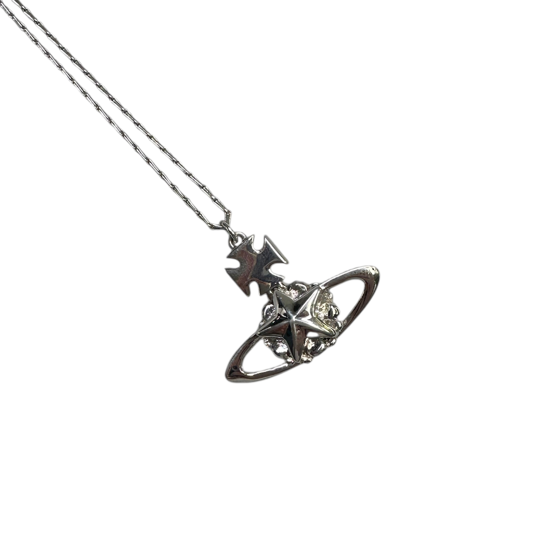 VIVIENNE WESTWOOD STAR ORB NECKLACE - SILVER PLATED