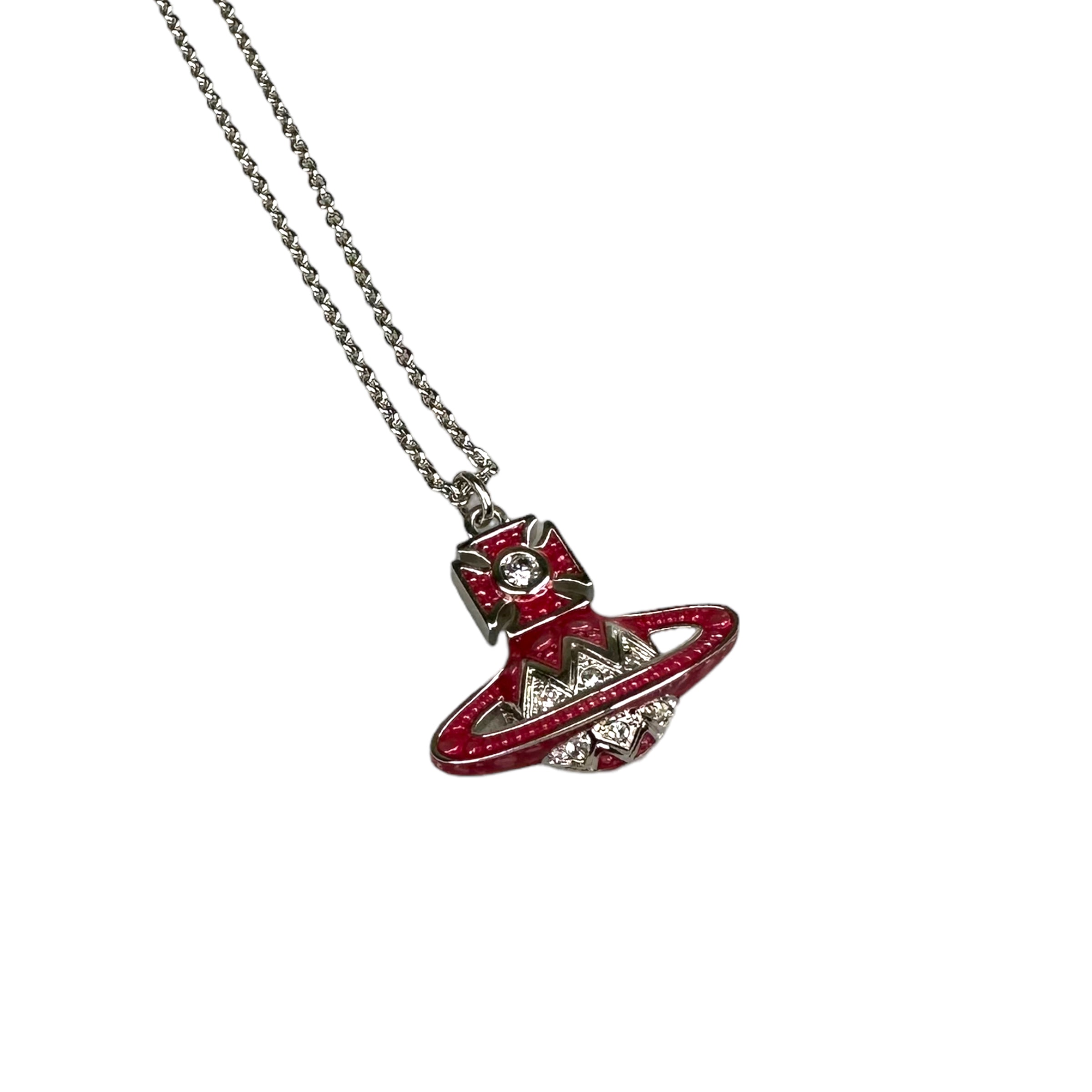 (NEW) VIVIENNE WESTWOOD ARETHA SMALL BAS RELIEF PENDANT NECKLACE