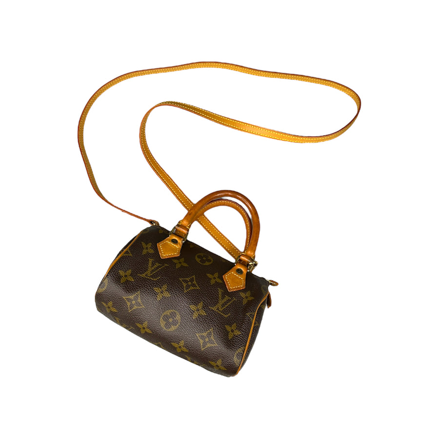 LOUIS VUITTON NANO SPEEDY BAG W/ CROSSBODY STRAP TH0935