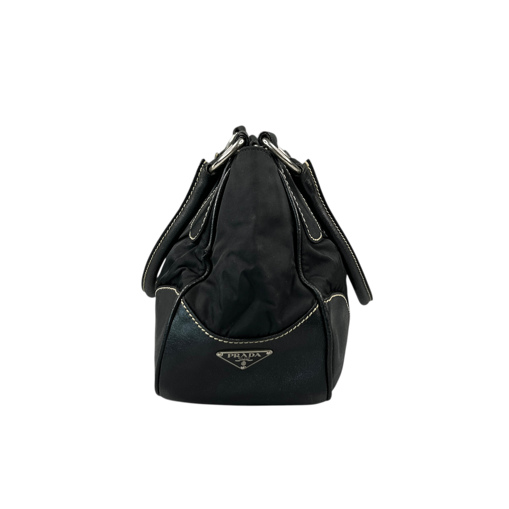 PRADA BLACK NYLON MOON BAG (II)