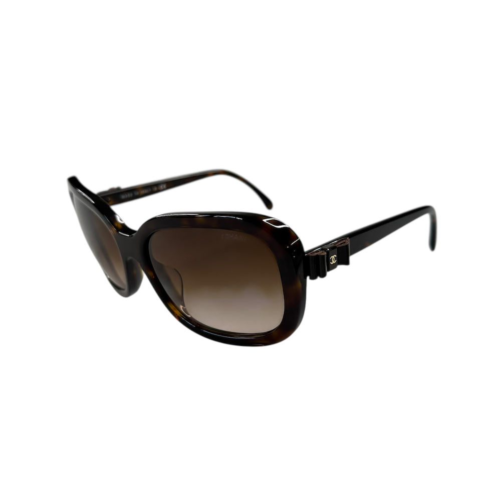 CHANEL BOWTIE SUNGLASSES - BROWN