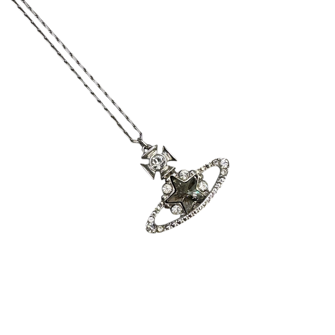VIVIENNE WESTWOOD STAR ORB NECKLACE - SILVER PLATED