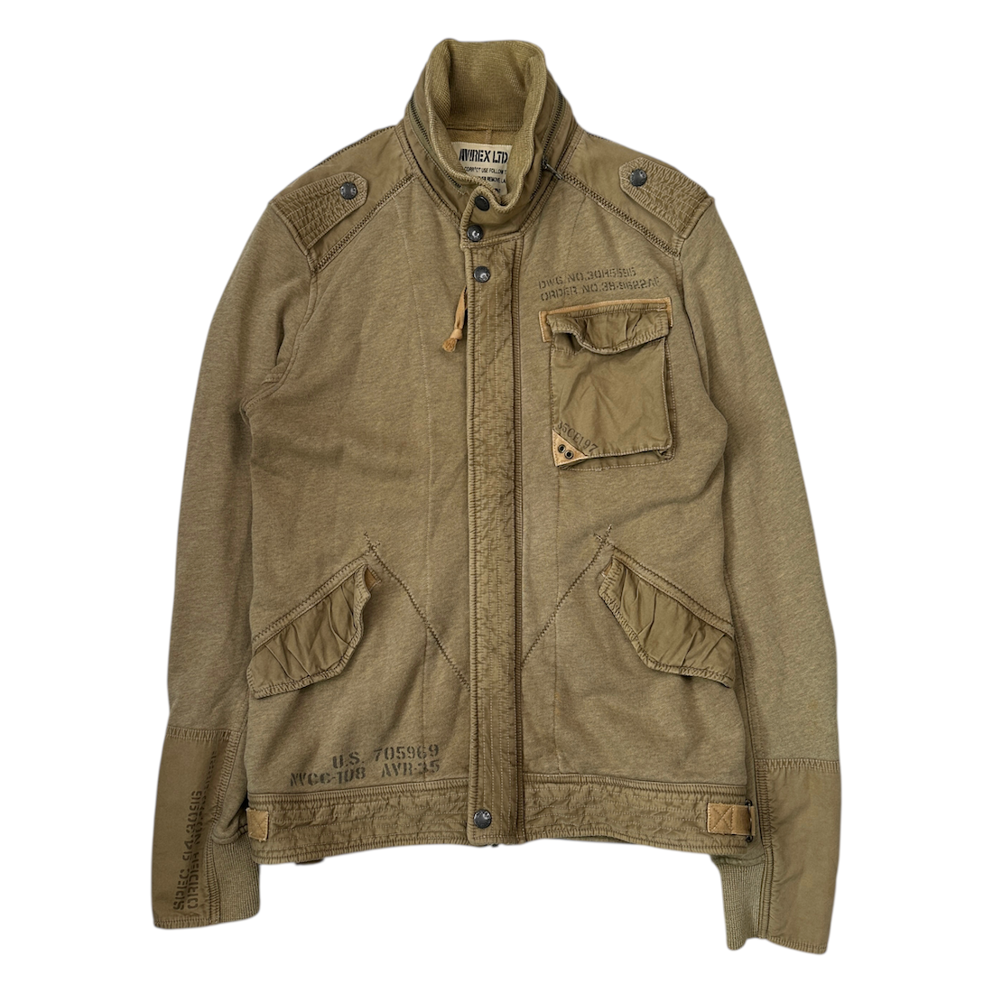 AVIREX COTTON-NYLON MILITARY FLIGHT JACKET
