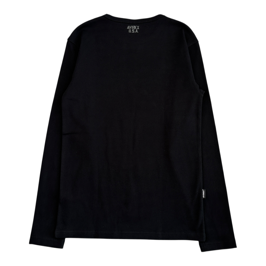 (NEW) AVIREX EVERY DAY LONG SLEEVE - BLACK