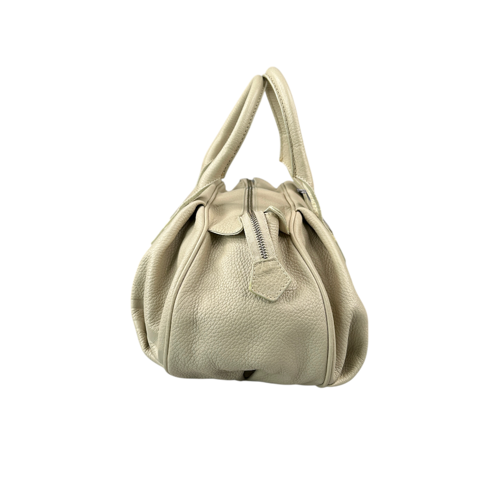 VIVIENNE WESTWOOD EMBOSSED ORB MEDICINE BAG - CREAM